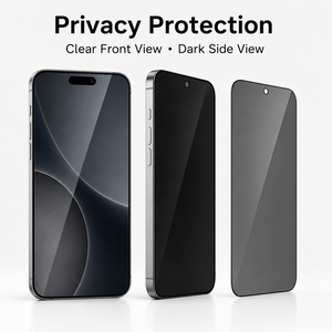 Protection d'écran anti-espion en verre trempé avec colle intégrale et finition soyeuse pour Apple iPhone 18 Series – En stock - Product Image 1