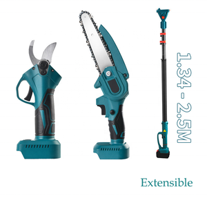 ชุดกรรไกรตัดแต่งกิ่ง Ananke Tools ระดับอุตสาหกรรม คุณภาพสูง แบตเตอรี่ลิเธียม 21V 800W พร้อมเลื่อยตัดกิ่งสูง OEM บาร์นำขนาด 6 นิ้ว - Product Image 4