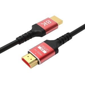 Cable HDMI 2.1 8K UHD con carcasa de aluminio, chapado en oro, macho a macho, para transferencia de video y datos para TV y computadora - Product Image 1