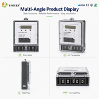 Penjualan Langsung Pabrik ISO 9001 50HZ/60HZ Meter Energi Elektronik Bidirectional Dua Fasa Layar LCD Meter Daya Meter Energi