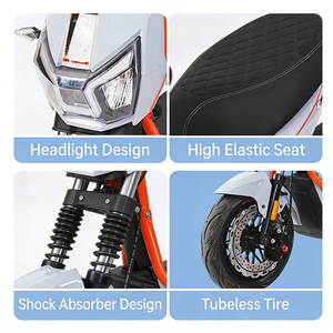 Motocicleta Eléctrica Personalizada para Adultos, Batería de Litio de Largo Alcance y Alta Velocidad, Scooter Eléctrico de Dos Ruedas con Tracción Delantera - Product Image 3