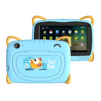 Tableta de 7 pulgadas para niños, Tablet PC con Android 8, RK3566, 1024x600, HD, 1GB de RAM, 16GB de ROM, educativa