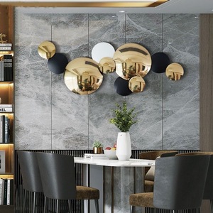 102X39CM S High Gloss Golden Home Modern Luxury <strong>Living</strong> <strong>Room</strong> <strong>Wall</strong> <strong>Metal</strong> Art <strong>Decor</strong> Hanging <strong>for</strong> Sale Discounts Dropshipping DDP - Product Image 2