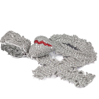 Nouveau design GRA Bijoux Hip Hop Argent Sterling 925 Émail rouge Moissanite baguette VVS Pendentif lettre XO Cœur pour chaînes cubaines