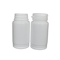 Flacon pharmaceutique HDPE en plastique blanc de 189ml pour comprimé oral solide de pilule de médicament avec capuchon détachable à anneau de traction