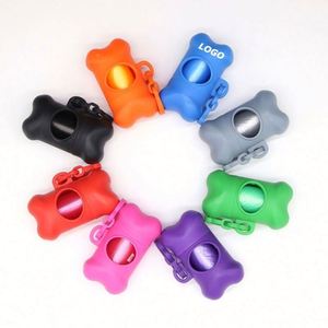 Dispensador de Bolsas para Desechos de Perros con Forma de Hueso, Incluye Bolsas |   Bolsas Personalizadas para Excremento de Mascotas para Promociones - Product Image 1