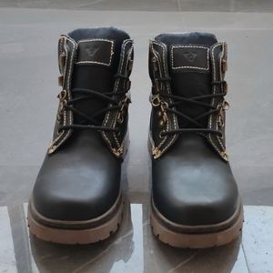 Botas de Seguridad para Hombre, con Cordones, Punta Redonda, Altura Alta, Antideslizantes, Impermeables, de Lujo, Diseño Personalizado - Product Image 2