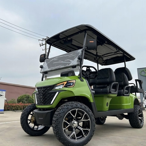 Voiture de <span class=keywords><strong>golf</strong></span> électrique d'<span class=keywords><strong>occasion</strong></span> 6 places, 4 roues, homologuée pour la route, véhicule à batterie avec pneus de scooter homologués pour la route - Product Image 4