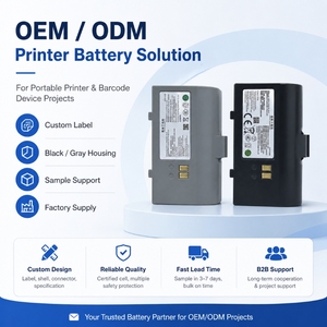 Pack de batteries PSE CE 7.2V 2550mAh 18650 2S1P NMC à décharge 3C avec contact Pogo Pin pour imprimante à codes-barres, scanner PDA, OEM - Product Image 1