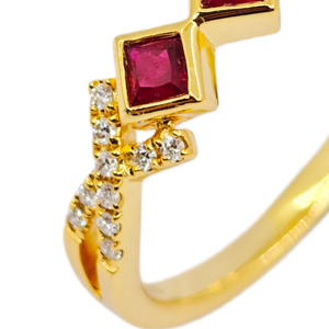 UM jewelry 925 silver <b>ruby</b> Zircon <b>ring</b> 18Kgold-plated suitable for both <b>men</b> and women daily wear wedding anniversary gift party - Product Image 4