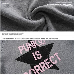 Simpatica maglietta <span class=keywords><strong>a</strong></span> maniche lunghe da donna in stile americano con <span class=keywords><strong>pois</strong></span> e stelle, vestibilità slim per l'autunno - Product Image 4