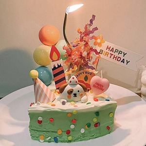 Joyeux anniversaire bougie <span class=keywords><strong>fontaine</strong></span> feux d'artifice or étincelant mince plaine spirale gâteau bougies 6 pièces or argent longue bougie d'anniversaire - Product Image 1