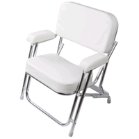 Foyo Offre Spéciale toile blanche bateau pêche pliant plage chaise longue en aluminium siège marin