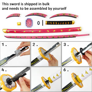 Épée Katana de Cosplay Version Bois Style Japonais Demon Slayer Kokushibo 104CM - Product Image 5