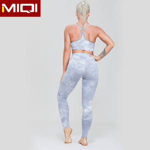 Tie Dye Compression Running Sportswear Venta al por mayor Yoga Pants Mujeres Training Tights Push up Gym Leggings - Product Image 3