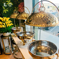 Ensemble de plats chauffants de luxe pour hôtel, restaurant, mariage, réchaud alimentaire pour événements, chef, buffet, plats chauffants