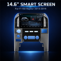 Lenyo Layar Sentuh Kapasitif 14.6" Android Auto CarPlay GPS Navigasi Built-in 1DIN untuk Ford F-150 Raptor (Generasi ke-3) 2015-2019