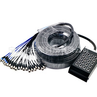 Boîtier de jonction pour câble XLR multiconducteurs en cuivre sans oxygène à 20 canaux pour l'éclairage de scène et les performances audio
