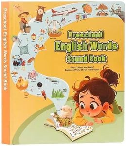 หนังสือเสียง<span class=keywords><strong>ภาษา</strong></span>อังกฤษสำหรับเด็กก่อนวัยเรียน พร้อมภาพประกอบสีสันสดใสและปุ่มสัมผัสใช้งานง่าย - Product Image 1