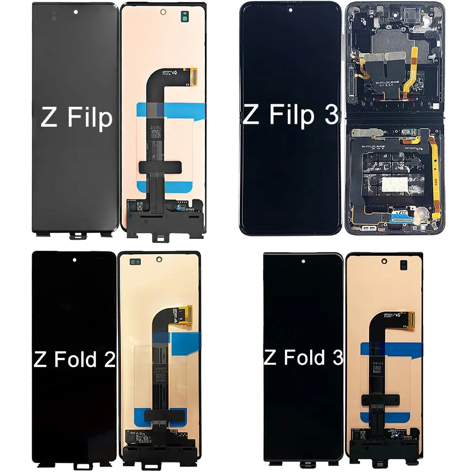 Bộ Phận Lắp Ráp Màn Hình LCD Z Fold Z Flip 2 3 4 5G Bộ Phận Lắp Ráp Màn Hình Cảm Ứng Số Hóa Thay Thế Cho Samsung Galaxy Z Fold Flip 2 3 4 5G