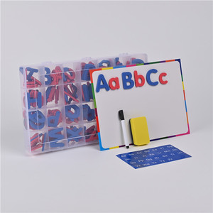 Juegos de Alfabetos Magnéticos en Inglés con Tablero Magnético, Juguetes Educativos de Aprendizaje para Niños, Bloques de Construcción de Letras Magnéticas - Product Image 4