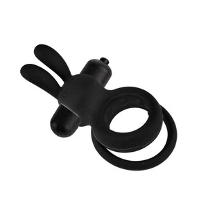 Silicone Rabbit Cock Ring 10 Frequency <b>Vibration</b> Delay Enhancement For Couples Adult Use - Product Image 4
