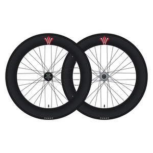 Juego de Ruedas de Bicicleta <span class=keywords><strong>Fixie</strong></span> de Aleación de Aluminio de 70 mm con Freno V-Brake, Llantas Clincher, Ligeras y Duraderas, 36 Radios, Acabado Mate, 700c - Product Image 1
