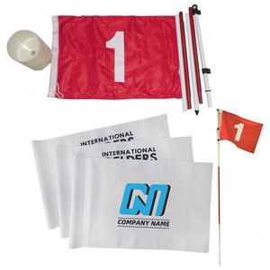 Factory Price Custom Logo Custom Printing Outdoor Golf Flag Portable Golf Target Flag - Product Image 1