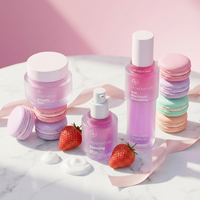 Flacon compte-gouttes géométrique de luxe pour soins de la peau, collection de flacons cosmétiques rechargeables pour sérum