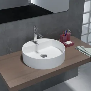 Lavabo lavabo lavabo lavabo da appoggio quadrato di colore bianco