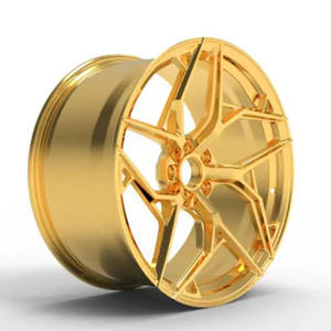 Ruedas de coche de pasajeros 17 18 19 20 <span class=keywords><strong>21</strong></span> 22 24 pulgadas llantas de ruedas de coche de aluminio dorado para modificación de coche para Alfa Romeo Giulietta BMW M4 - Product Image 2