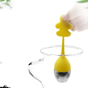 <strong>Kitchen</strong> <strong>Gadget</strong> Teaware Creative Gingerbread <strong>Man</strong> Silicone Tea Bag Leaf Filter Diffuser Tea Infuser Strainer - Product Image 3