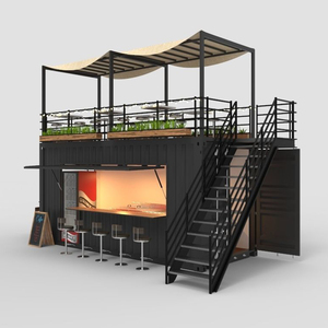 Popolare Container Pieghevole per Caffetteria in Cina, Ristorante Container di Lusso 20FT 40FT, Bar Container con <span class=keywords><strong>Cucina</strong></span> - Product Image 2
