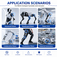 Réducteur cycloïdal compact 60mm avec boîte de vitesses IP65 à couple élevé 80NM pour articulations de robots et dispositifs médicaux