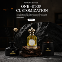 Vente en gros de flacons de parfum en verre personnalisés, 30 ml, 50 ml, 100 ml, ronds, gravure personnalisée, couleurs personnalisées avec emballage en boîte