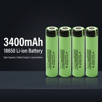 Grosir Baterai Li-ion 18650 NCR18650B 3.7V 3400mAh Original 100% Flat Top/Button, Baterai 18650 NCR 18650B Terproteksi 3400mAh