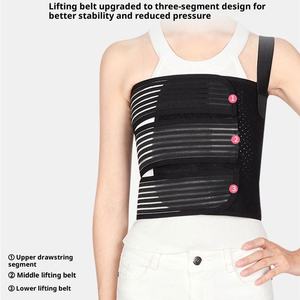 <span class=keywords><strong>Ceinture</strong></span> de fixation réglable pour fracture <span class=keywords><strong>thoracique</strong></span> postopératoire, sangle de compression respirante pour la poitrine - Product Image 3