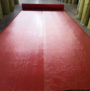 Moquette non tissée en polyester aiguilletée, enduite de film, pour sols d'exposition, événements, mariage rouge, mur à mur - Product Image 6