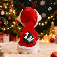 Collection de Noël pour chiens : Pull en flanelle polaire chaud au design de dessin animé, style décontracté pour Bichons, Teddy, Poodles, Pomeranians, chats et autres.