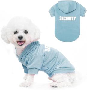 Venta caliente Diseñador Suministros para mascotas Ropa para perros Fleece Security Print Dog Hoodie - Product Image 4