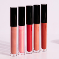 Gloss à lèvres liquide minéral personnalisé, haute pigmentation, hydratant, végétalien, waterproof, longue tenue, lisse, cosmétiques de beauté, maquillage, vente en gros