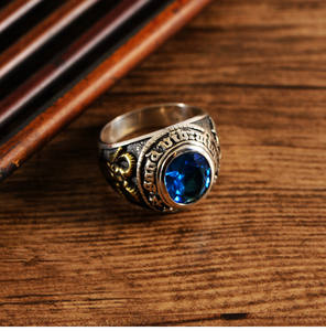 MYF फैक्टरी थोक रत्न mens masculino मूल anel डे prata तुर्की तुर्क सुल्तान <span class=keywords><strong>suleiman</strong></span> 925 स्टर्लिंग चांदी की अंगूठी - Product Image 6