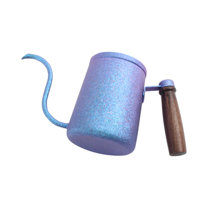 Tetera de titanio portátil de 350 ml con boquilla de cuello de cisne para café, con tapa y asa - Product Image 4