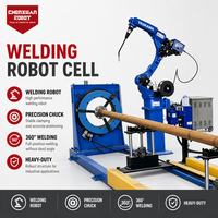 Robot de soudage de tuyaux haute performance, Cellule robotisée, Mandrin lourd 360 °   Machine de soudage de brides de tubes ronds pour le traitement des tuyaux industriels