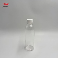 Bouteille de boisson en plastique PET transparente de qualité alimentaire sans BPA avec bouchon 330ML pour jus de fruits/thé au lait