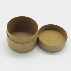 กระป๋องกระดาษขนาดเส้นผ่านศูนย์กลางภายใน 62 มม. สำหรับบรรจุภัณฑ์เครื่องสำอาง น้ำมัน ชา  หลอดกระดาษคราฟท์ทรงกลม - Product Image 2