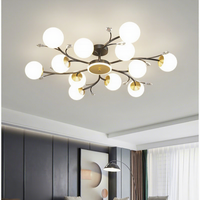 Lustre moderne lampe de salon atmosphère minimaliste lumière restaurant de luxe cristal nordique décoratif led plafonniers