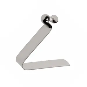 Stainless Steel V Shape Flat Solid Snap Double Button Spring Clip For Tubing Locking Tube Push Pin