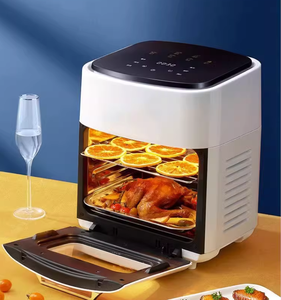 Friteuse à air 15L grande capacité, écran tactile, sans huile, 1400W, pour usage domestique, avec coupure automatique de courant, machine à frites - Product Image 6