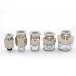 Airtac <b>Quick</b> <b>Connector</b> APC8 02 M5 03 04 Metal Pneumatic Fitting Straight Through Tube Adapter - Product Image 2